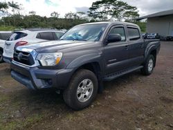 Salvage trucks for sale at Kapolei, HI auction: 2015 Toyota Tacoma Double Cab Prerunner