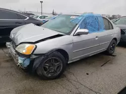 Salvage cars for sale at Dyer, IN auction: 2001 Honda Civic EX