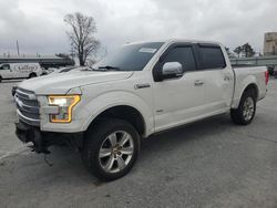 Vehiculos salvage en venta de Copart Tulsa, OK: 2015 Ford F150 Supercrew