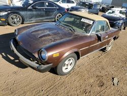 Salvage cars for sale at Brighton, CO auction: 1981 Fiat 124 Spider