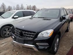 Mercedes-Benz ML 350 4matic salvage cars for sale: 2015 Mercedes-Benz ML 350 4matic