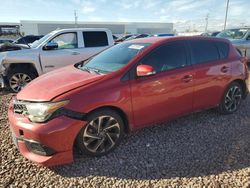Salvage cars for sale from Copart Phoenix, AZ: 2017 Toyota Corolla IM