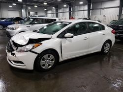 Salvage cars for sale at Ham Lake, MN auction: 2016 KIA Forte LX