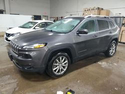 Salvage cars for sale at Elgin, IL auction: 2018 Jeep Cherokee Limited