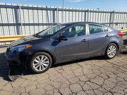 Salvage cars for sale at Dyer, IN auction: 2015 KIA Forte EX