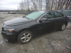 Salvage cars for sale at Candia, NH auction: 2016 Chevrolet Malibu LS