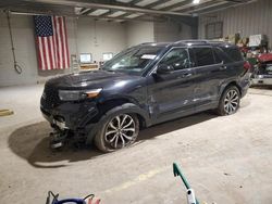 Salvage cars for sale from Copart West Mifflin, PA: 2021 Ford Explorer ST