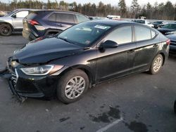 Salvage cars for sale from Copart Windham, ME: 2018 Hyundai Elantra SE