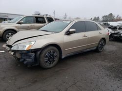 Salvage cars for sale at New Britain, CT auction: 2005 Honda Accord LX