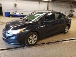 Salvage cars for sale from Copart Wheeling, IL: 2016 Chevrolet Cruze LS