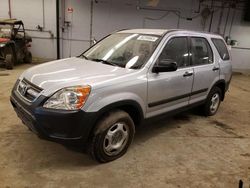 Honda CR-V LX salvage cars for sale: 2002 Honda CR-V LX