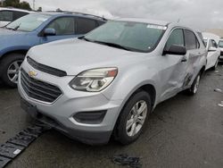 Salvage cars for sale from Copart Martinez, CA: 2017 Chevrolet Equinox LS