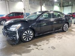 Salvage cars for sale from Copart Woodhaven, MI: 2017 Honda Accord Touring Hybrid