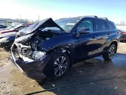 Salvage cars for sale from Copart Louisville, KY: 2022 Toyota Highlander XLE