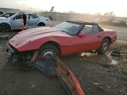 Salvage cars for sale at Kansas City, KS auction: 1987 Chevrolet Corvette