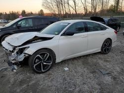 Vehiculos salvage en venta de Copart Candia, NH: 2022 Honda Accord Sport