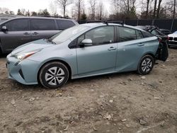 Salvage cars for sale at Waldorf, MD auction: 2017 Toyota Prius