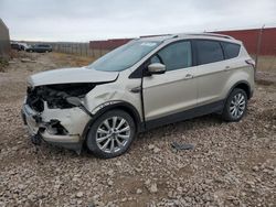 Salvage cars for sale at Rapid City, SD auction: 2017 Ford Escape Titanium