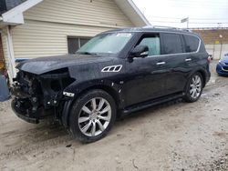 Salvage cars for sale at Northfield, OH auction: 2014 Infiniti QX80