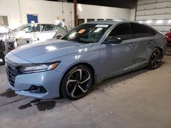 Salvage cars for sale from Copart Blaine, MN: 2022 Honda Accord Sport