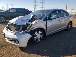 Salvage cars for sale from Copart Elgin, IL: 2013 Honda Civic Hybrid L