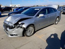 Salvage cars for sale at Grand Prairie, TX auction: 2014 Ford Fusion Titanium Phev