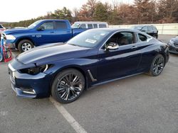 Salvage cars for sale at Brookhaven, NY auction: 2022 Infiniti Q60 Luxe