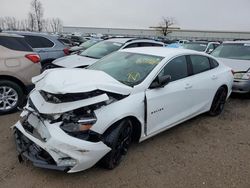 Salvage cars for sale from Copart Davison, MI: 2018 Chevrolet Malibu LT