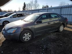 Salvage cars for sale from Copart Bowmanville, ON: 2005 Honda Accord LX