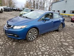 Salvage cars for sale from Copart Portland, OR: 2015 Honda Civic EXL