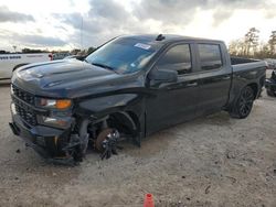 Salvage cars for sale from Copart Houston, TX: 2021 Chevrolet Silverado C1500 Custom