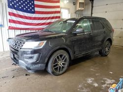 Salvage cars for sale from Copart Lyman, ME: 2016 Ford Explorer