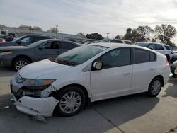 Salvage cars for sale at Sacramento, CA auction: 2011 Honda Insight LX