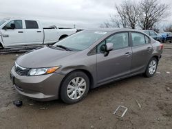 Honda Civic LX salvage cars for sale: 2012 Honda Civic LX