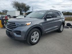 Salvage cars for sale from Copart Apopka, FL: 2021 Ford Explorer XLT