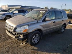 Honda Pilot ex salvage cars for sale: 2005 Honda Pilot EX