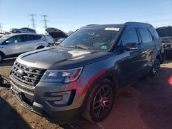 Salvage cars for sale from Copart Elgin, IL: 2017 Ford Explorer Sport