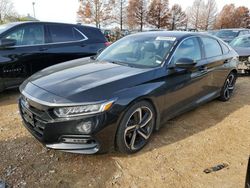 Salvage cars for sale at Bridgeton, MO auction: 2018 Honda Accord Sport