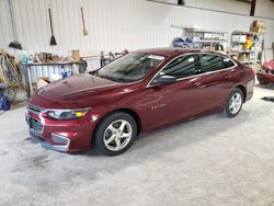 Salvage cars for sale at Chambersburg, PA auction: 2016 Chevrolet Malibu LS