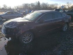 Salvage cars for sale from Copart Chalfont, PA: 2017 Ford Fusion SE Phev