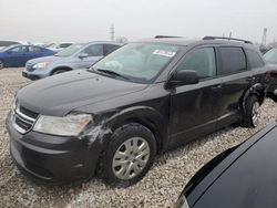 Salvage cars for sale at Franklin, WI auction: 2018 Dodge Journey SE