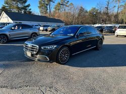 Mercedes-Benz S 500 4matic salvage cars for sale: 2022 Mercedes-Benz S 500 4matic