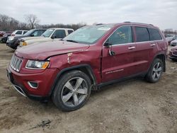 Jeep salvage cars for sale: 2015 Jeep Grand Cherokee Limited