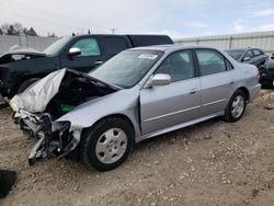 Salvage cars for sale from Copart Franklin, WI: 2002 Honda Accord EX
