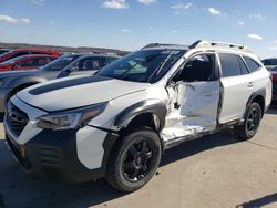 Salvage cars for sale at Grand Prairie, TX auction: 2022 Subaru Outback Wilderness