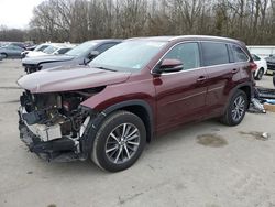 Salvage cars for sale from Copart Glassboro, NJ: 2017 Toyota Highlander SE