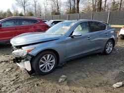 Salvage cars for sale at Waldorf, MD auction: 2017 Infiniti Q50 Premium