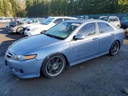 Salvage cars for sale from Copart Graham, WA: 2007 Acura TSX