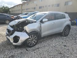 Salvage cars for sale from Copart Opa Locka, FL: 2018 KIA Sportage EX