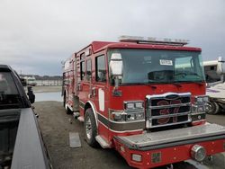 Salvage trucks for sale at Cahokia Heights, IL auction: 2022 Pierce Mfg. Inc. Firetruck RED